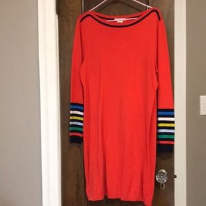 Red boden sweater dress